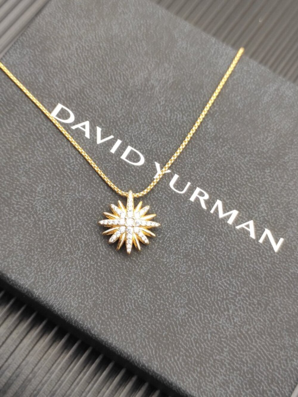 David Yurman Gold Sunflower Necklace